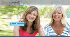 Desktop Screenshot of marshallorthodontics.com