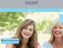 Tablet Screenshot of marshallorthodontics.com
